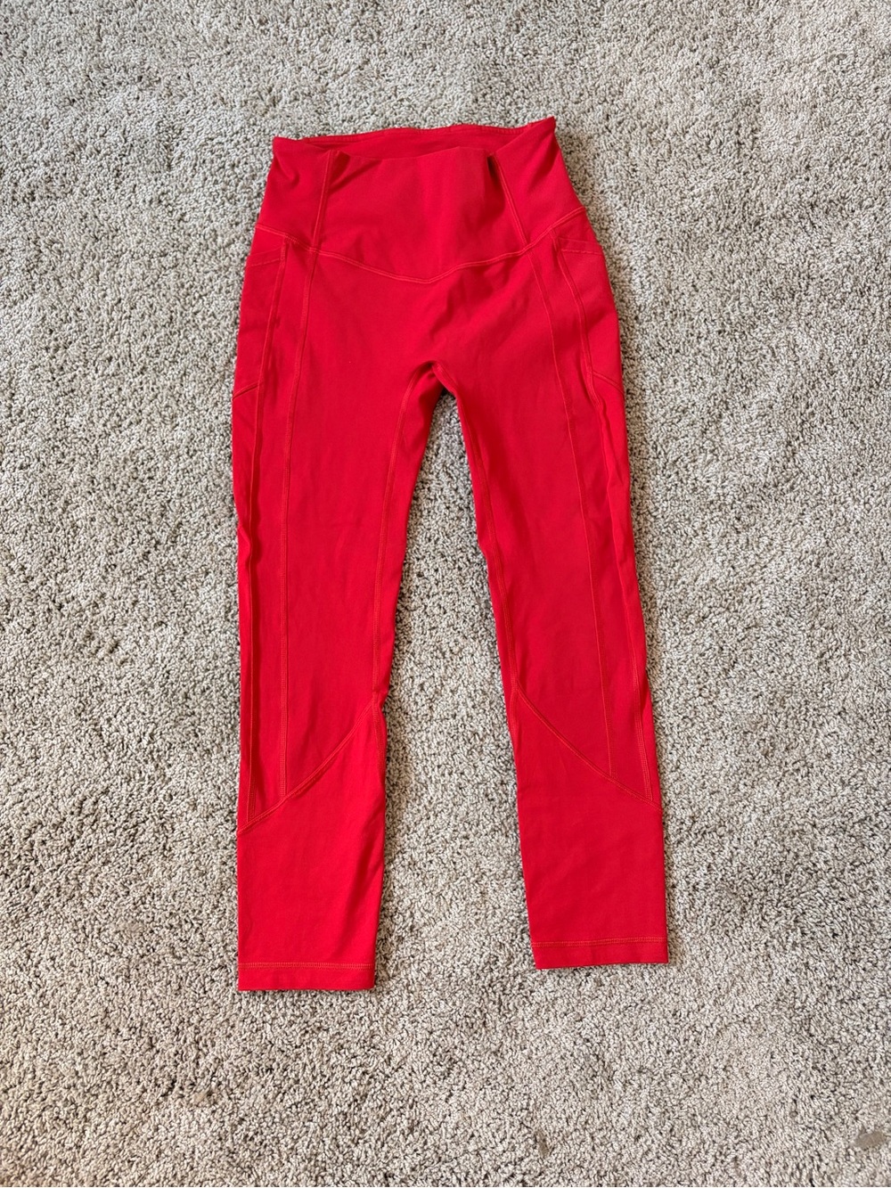 lululemon athletica Bright Red High-Rise Leggings